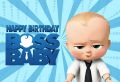 BOSS BABY THEME BIRTHDAY PARTY BANNER ( 36 INCHES X 24 INCHES ). 