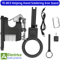 TE-803 2.5x/4x/16x USB Auxiliary Clip Welding Magnifying Glass 16 LED Hand Soldering Solder Iron Stand Holder Station Magnifier by Electrica. 