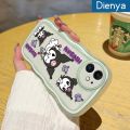 dienya For Infinix Smart 5 Hot 10 Lite X657 X657C Case Cartoon Cute Kuromi Colorful Lovely Cream Wave Border Soft Clear Shockproof Phone Cases Creative Camera Transparent Casing Simple Silicone Protective Cover. 