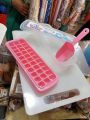 Ice cube tray Plastic with storage container Random Colors. 