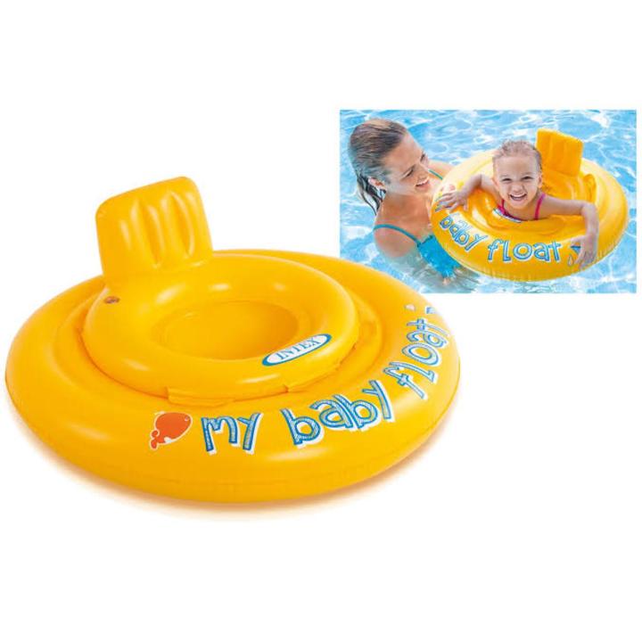 Intex My Baby Float Inflatable Swimming Pool Tube (Ages 6-12 Months)