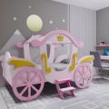 Princess Car Bed - Girls Car Bed - Pink kids Car Bed - Baby Court Size Bed. 