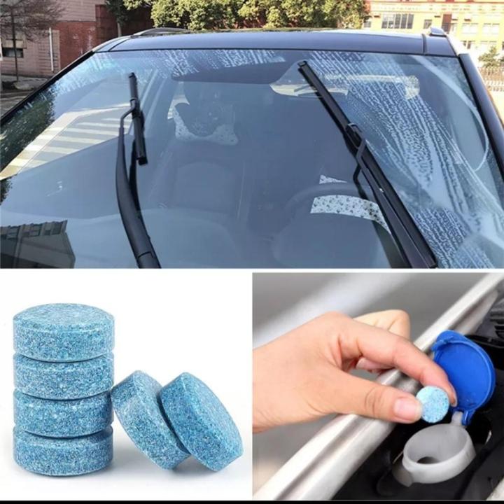 Multifunctional 5 Pcs Car Windshield Washing Tablet Car Glass Cleaner Tablets Car Windshield Cleaner Tablet, 1 Tablet For 4 Litres Water-Windshield Wash Tablets Wind Screen Glass Cleaner Tablets