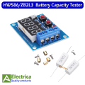 HW-586 1.2v to 12v Li-ion Lithium and Lead-Acid Battery Capacity Tester Meter 18650 Resistor Discharge Tester HW586 ZB2L3 By Electrica. 