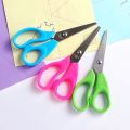 Deli Funny Skull Stainless Steel Student Scissors - Symmetric Handle - Printed Blades - Blunt Tip 5.25  - 135mm - 6064. 