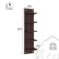 Elegant DIY Wood Wall Mounted Shelf/Book Shelf/Floating Wall Shelf/Wall Display Rack for Home, Living Room, Drawing Room, Office (Wenge) by Home Décor Decorative. 