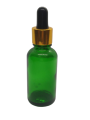 Empty Amber Glass Bottle For Serum & Essential Oil. 
