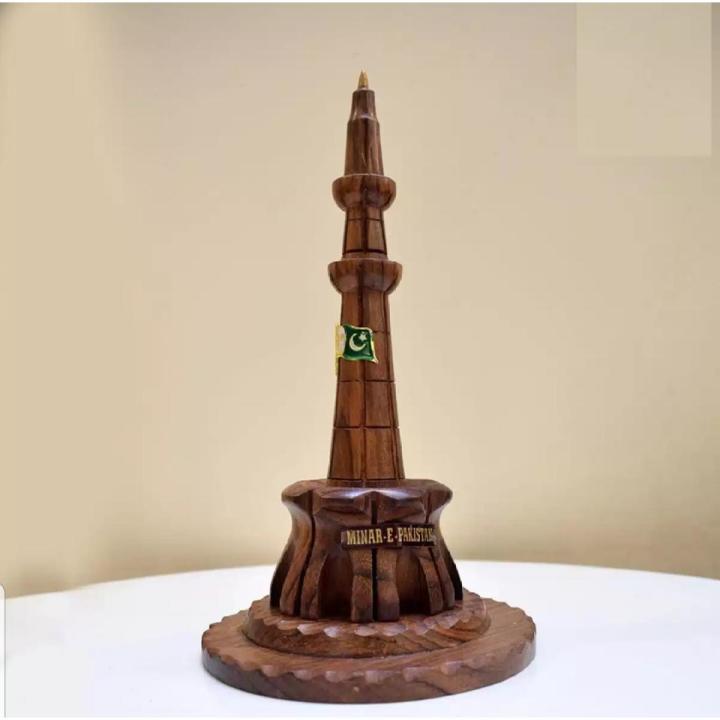 Wooden Model Minare-Pakistan Best for home and office Decoratioin