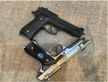 Metal+Plastic Airsoft Toy Gun - Colt 1911 (350g) & Beretta (375g) | 20-25m Shooting Range | BB Bullets Included | Fake Toy Gun for Kids & Outdoor Play. 