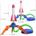 Outdoor Rocket Game Fun Outdoor Stomp Rocket Launcher Game for Kids Air Powered Toy for Boys Girls Perfect Gift for Toddlers Garden Yard Lawn Playtime Hands-on Rocket Launcher. 