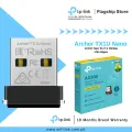 TP-Link Wi-Fi Adapter TL-WN725N / TX1U Nano / Archer T2U Nano AC600 High Gain Wireless Dual Band USB Adapter - 18 Months Brand Warranty. 