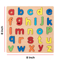Woody Dotz Wooden Alphabet Puzzles Small Alphabet Letter(ABCD) & Numbers Count Board (1234) Colorful Lower Letters/Numbers for Kids Toddlers Preschool Early Learning Educational Toys. 