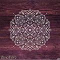 Tribal Triumph Mandala Stencil for Painting on Wood, Floor, Wall, Tile Fabric, Reusable Furniture Stencils Painting Template. 