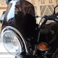 Yamaha YBR 125G Unbreakable Windshield Glass Visor Black Color Smoke Color Unbreakable Windshield. 