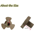 Microwave Oven Turntable Coupler Y-Shaped Shaft Holder Glass Tray Guide Support. 
