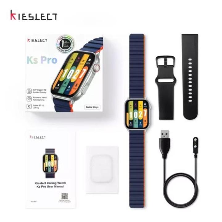 KIESLECT CALLING WATCH KS PRO Smart Watch Silver And Black