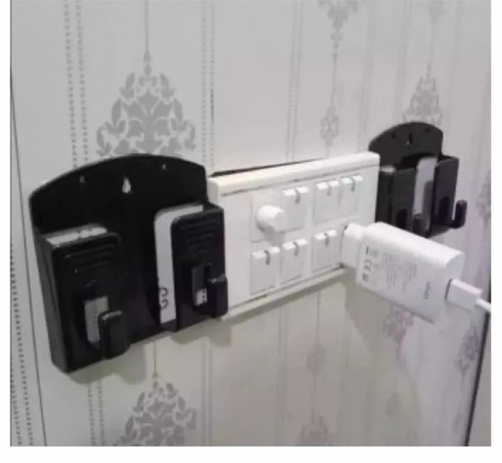 Wall%20Mount%20Phone%20Holder%20%7C%20Phone%20Stand%20for%20Bed%20%7C%20Remote%20Control%20Holder%20with%20Hooks%20%7C%20Wall%20Mounted%20Storage%20Organizer%20-%20Image%203