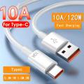 10A 120W USB Type C Fast Charging Cable For Samsung for xiaomi  Mi 12 for huawei Mate 40 50 2M USB C Super Fast Charger Data Cord. 