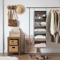 Closet Organizer Hanging Storage Bag Wardrobe Cloth Organizer 5/6 Layers Shelf Foldable Clothing Storage Rack Shelves. 