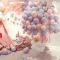 Macaron Balloons Pack of 80 Baby Colors Light Milky Colors 80 Balloons Pack For Birthday - Anniversary Decoration Pastal Color Balloons. 