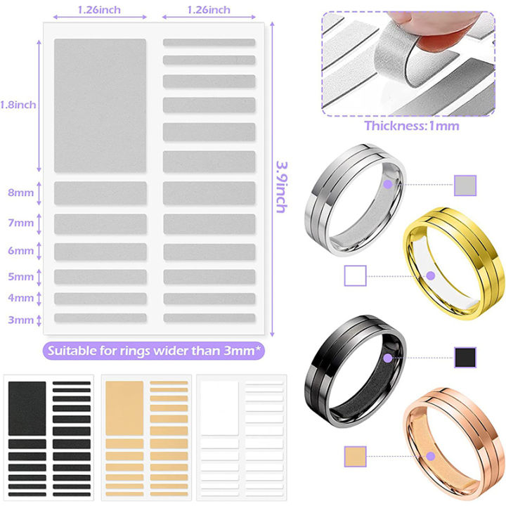 Ring Size Adjuster Invisible Sticker for Loose Rings Resizer Reducer ...