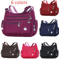 6 Colors Waterproof Nylon Bag Fashion Women Single Shoulder Bag Crossbody Bag. 