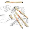 【ZOSR】3/4/5/6/7/8/9/10/11/12 Black Fineliner Marker Pens Set Sketching Pigment Liner Drawing Mipor Pen Line Quick-Drying Graffiti Pens. 
