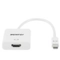 BENFEI Active Mini DisplayPort ( Thunderbolt) to HDMI Adapter (Active Mini DP to HDMI) Supporting Eyefinity Technology & 4K Resolution  ( white). 