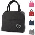 Insulated Lunch Bag For Picnic School Thickened Simple Food Drink Fresh-Keeping Cooler Bag Lunch Box Organizer. 