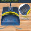 Broom with Dustpan Set for Home | Long Handle Dust Pan and Broom Combo for Indoor Outdoor Heavy Duty Broom Dustpan Set. 