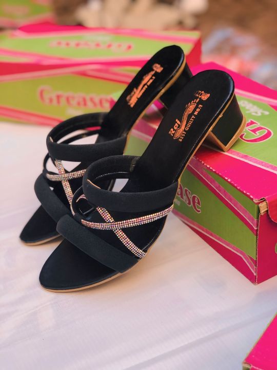 Stylish Ladies Heel Sandals for Women – Party Wear Heels | Daraz.pk