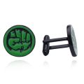 【happy one】New Twins Avengers fashion men's shirt Cufflinks Hulk Round Cuff links Gifts For Men Fans. 