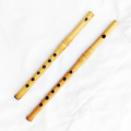 Traditional Bansuri Handcrafted Set of two Piece/Front Blown Whistle type Fipple & Side Blown Flute. 