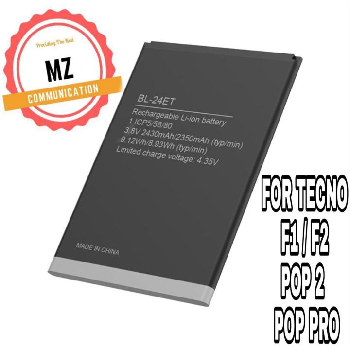 BL-24ET ORIGINAL BATTERY FOR TECNO F1 / F2 / POP 2 / POP PRO WITH 2450MAH CAPACITY, BRAND NEW BATTERY