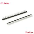 10pcs 2.54mm 1*40P 1X40P 90 Degree Right Angle Single Row Male Pin Header Positive/Reverse  Board Connector Pinheader 40Pin. 