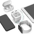 USB Plug Adaptor PK with 2 USB Ports, TESSAN 1 Way USB Plug Wall Plug Adapter, USB Charger Plug PK, 3 in 1 Multi USB Plug Sockets. 