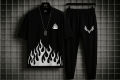 New trendy fired printed summer tracksuit for men and boys. 