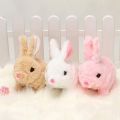 Bunny Toys Educational Interactive Toys Bunnies Can Walk and Talk, Plush Stuffed Bunny Toy Walking Rabbit Educational Toys for Kids, Bunny Toys Hopping, Wiggle Ears, Sounds. 