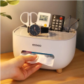 【FUN LIVE】 [GFS] Ecoco Toilet Paper Holder Waterproof Tissue Box Wall-Mounted Paper-Towel Dispenser For Bathroom Home Storage Rack Tissue Holder. 