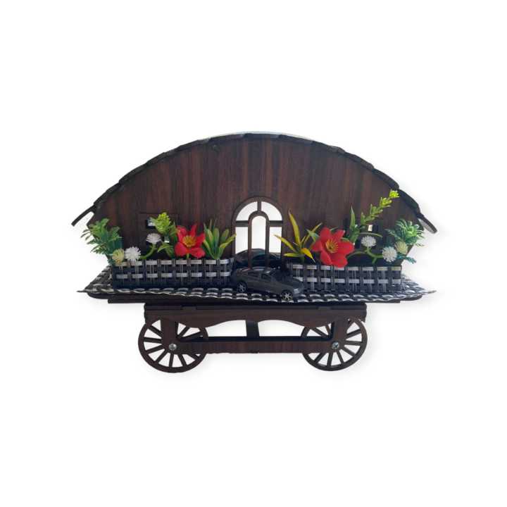 Wooden Tissue Box l Wheel Wood Tissue Holder l Wood Wagon Tissue Container l Creative Wooden Tissue Box l CNC Cutting Wooden Tissue Box for Bedroom l Home Decor Accessoriesl