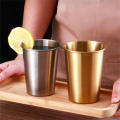 Stainless Steel Metal Cup Beer Cups White Glass Coffee Tumbler Travel Camping Mugs Drinking Coffee Tea Mug Set Outdoor. 