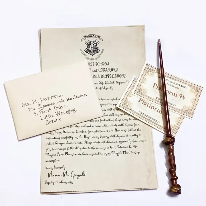 Harry%20potter%20deal%20Admission%20Letter%20%20Ticket%20and%20wand%20Hogwarts%20School%20Acceptance%20Letter%20supplies%20letter%20Collection%20Props%20-%20Image%203