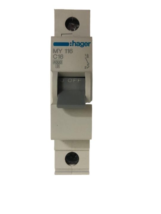 Hager Single Pole Circuit Breaker 16A