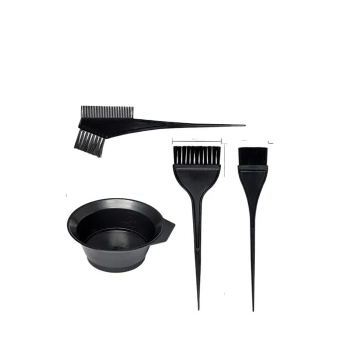 Haarfärbe-Set – 3 Bürsten & 1 Schüssel, Salonqualität, Ideal Für Coloration & Haarbehandlung