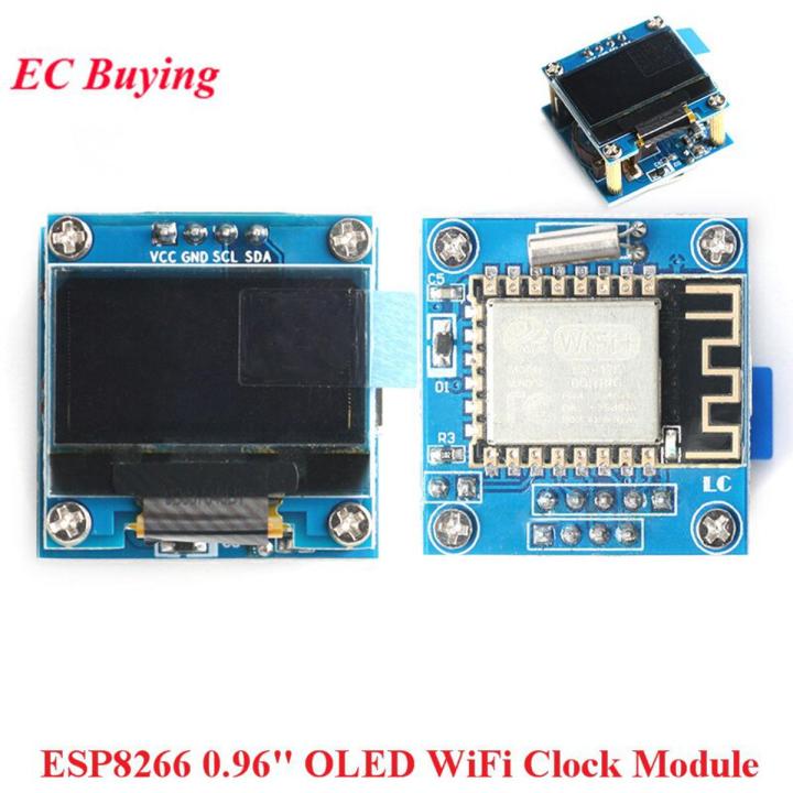 ESP8266 0.96 inch OLED Display Module WiFi Clock LCD Screen ESP-12F DIY Weather Forecast IIC I2C Interface 5V ESP12F For Arduino