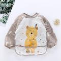 Baby Kids Toddler Long Sleeve Waterproof Art Smock Feeding Bib Apron With Pocket for Children. 