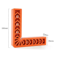 Right Angle Locator 90° Plate Splicing Fixator Orange L-Shaped Square Corner Code Woodworking Scriber Marking Ruler. 