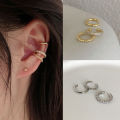 3Pcs Simple Round Wrap Earrings Cartilage Ear Clip No Pierce Cartilage Earrings. 