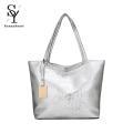 Sunnyheart Ol Commuting Shoulder Bag Stylish Large Capacity Shoulder Bag for Women Perfect for Work Travel Dating Glossy Faux Leather with Chic Pendant Detail Zipper Closure Available in Pure Colors Great for Ol. 