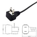 【FOOT SOFA】AC Power Cord For Samsung TCL TV, US 2Pin Plug to IEC 320 C7 Right Angled 90 degree Socket To 2Pin Extension Cable, 0.5m/1m/2m. 